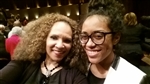 Me with Malaya Watson (American Idol) after our ArtX Performance for screening of "American Prophet the Movie"