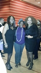 Deja (my bgv), Renee Collins Georges (former Raylette) & I @Schuster Center after Deja & I were featured background singers with Sheila Raye Charles & Uros Peic, opening for Smokey Robinson